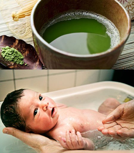 Bật mí trẻ sơ sinh tắm lá chè xanh có tốt hay không